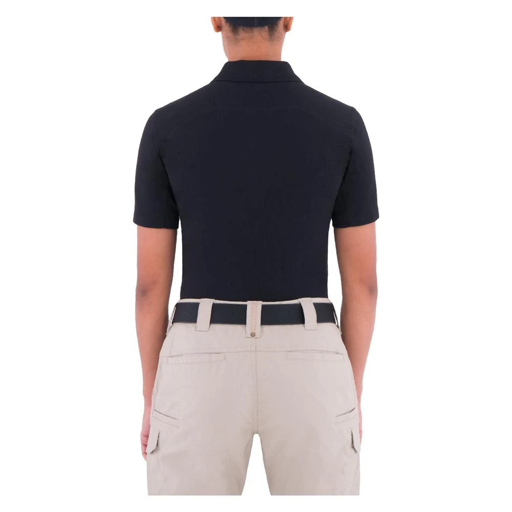 Women's First Tactical Pen Pocket Polo Black~2 - Image 2
