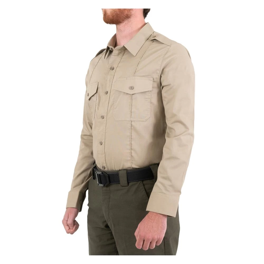 Men's First Tactical Pro Duty Uniform Shirt Tan - Image 2