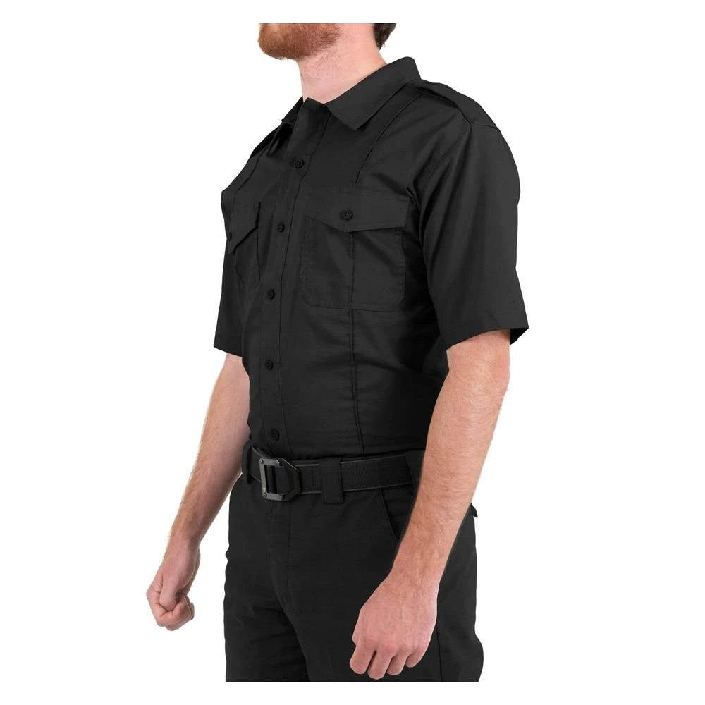 Men's First Tactical Pro Duty Uniform Short Sleeve Shirt Black - Image 2