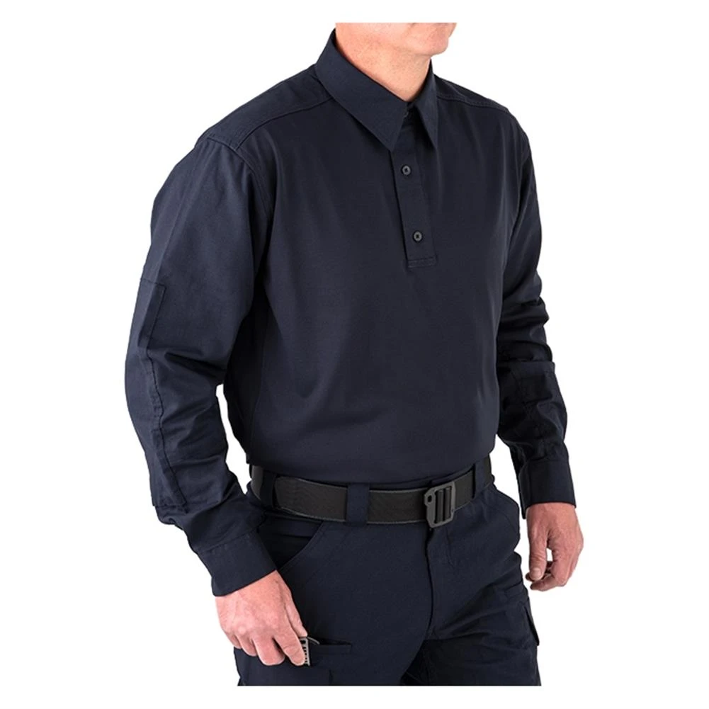Men's First Tactical V2 Pro Long Sleeve Performance Shirt Navy~1 - Image 2