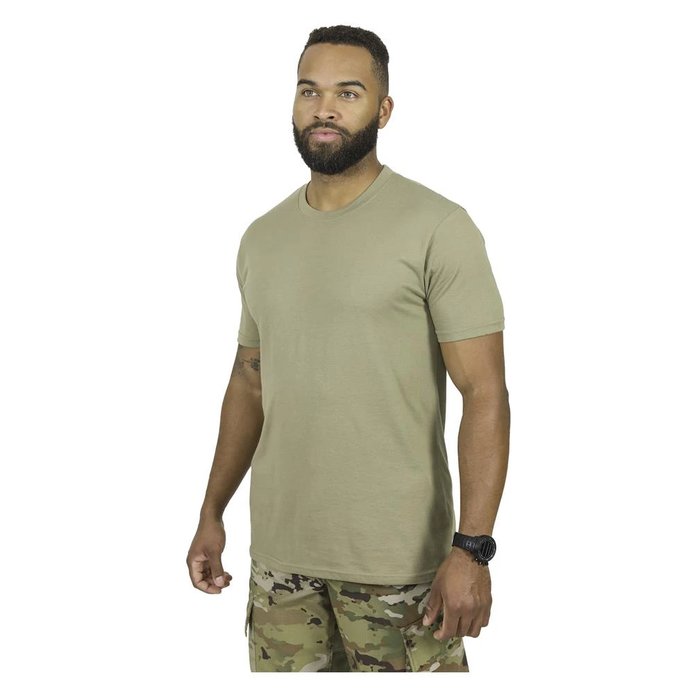 Men's Mission Made Crew Neck T-Shirts (3 Pack) Tan - Image 2