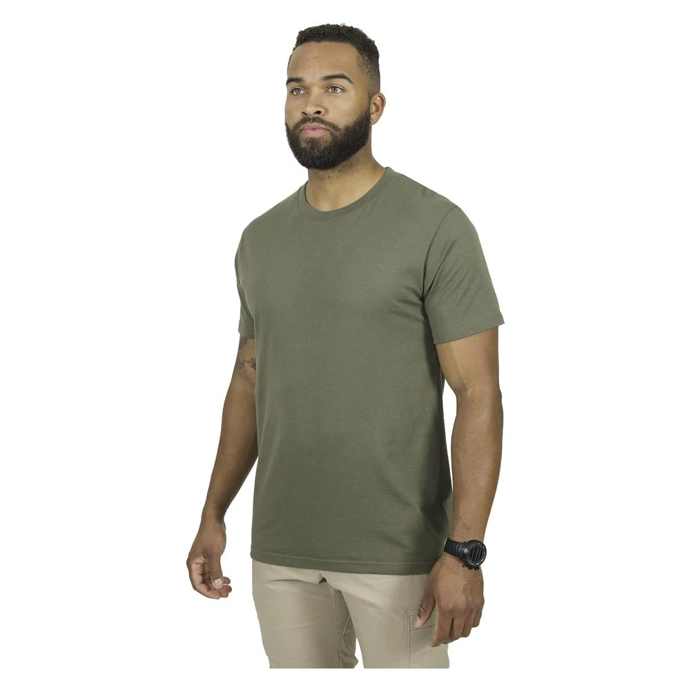 Men's Mission Made Crew Neck T-Shirts (3 Pack) Olive - Image 2