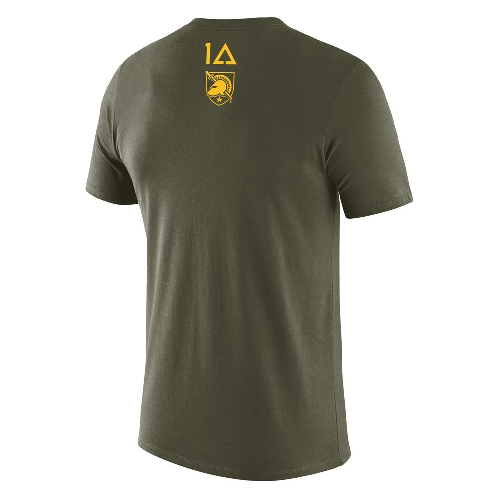 Men's NIKE Beat Navy T-Shirt Olive - Image 2