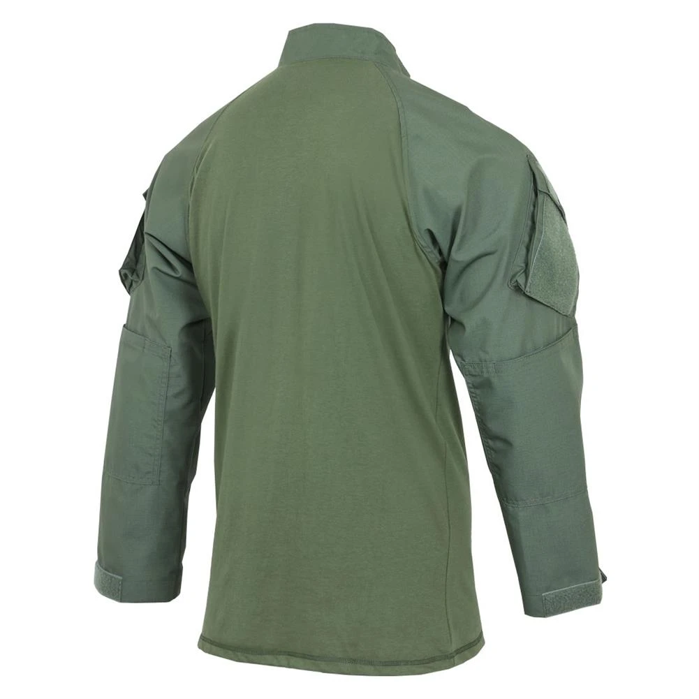 Men's TRU-SPEC Poly / Cotton 1/4 Zip Tactical Response Combat Shirt Drab - Image 2