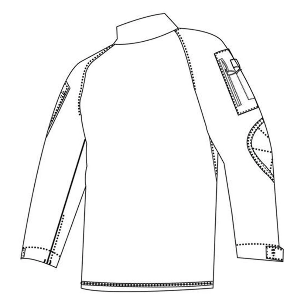 Men's TRU-SPEC Poly / Cotton Ripstop Combat Shirts Black - Image 2