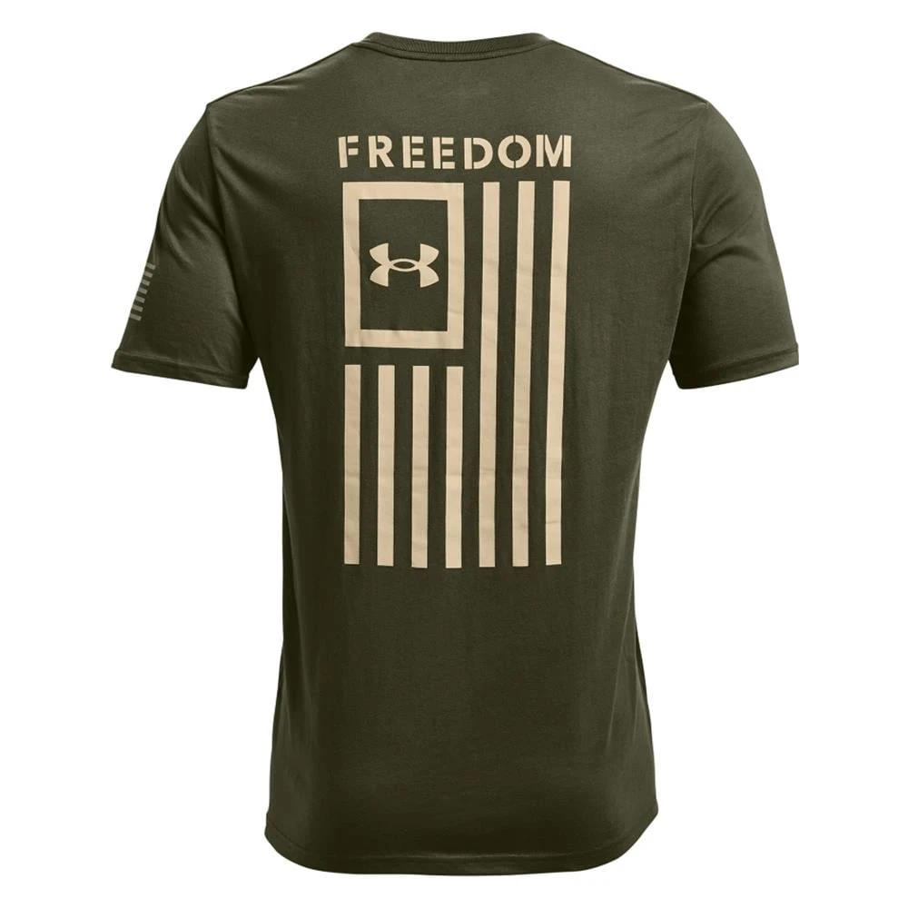 Men's Under Armour Freedom Flag T-Shirt Green - Image 2