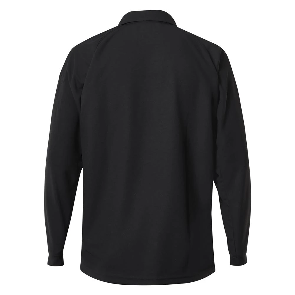 Men's Vertx Coldblack Long Sleeve Polo Black~1 - Image 2