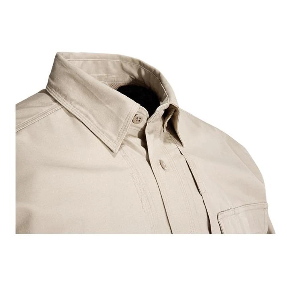Men's 5.11 Long Sleeve Cotton Tactical Shirts Khaki - Image 3