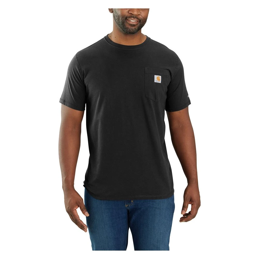 Men's Carhartt Force Pocket T-Shirt Black - Image 3