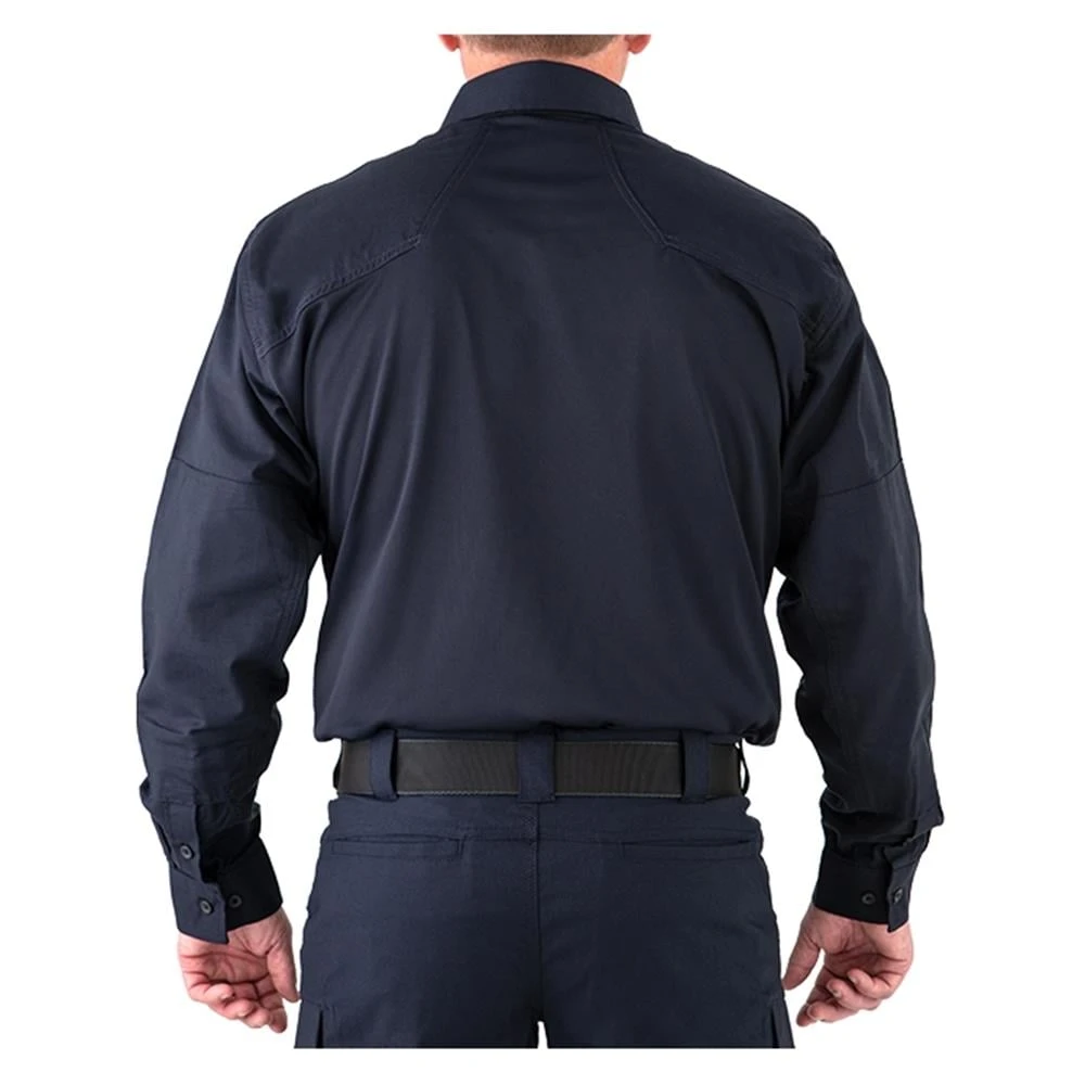 Men's First Tactical V2 Pro Long Sleeve Performance Shirt Navy~1 - Image 3
