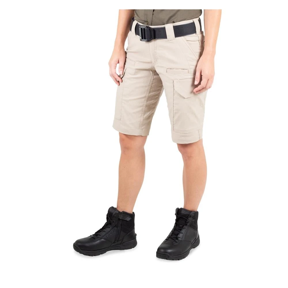 Women's First Tactical V2 Shorts Khaki~2 - Image 3
