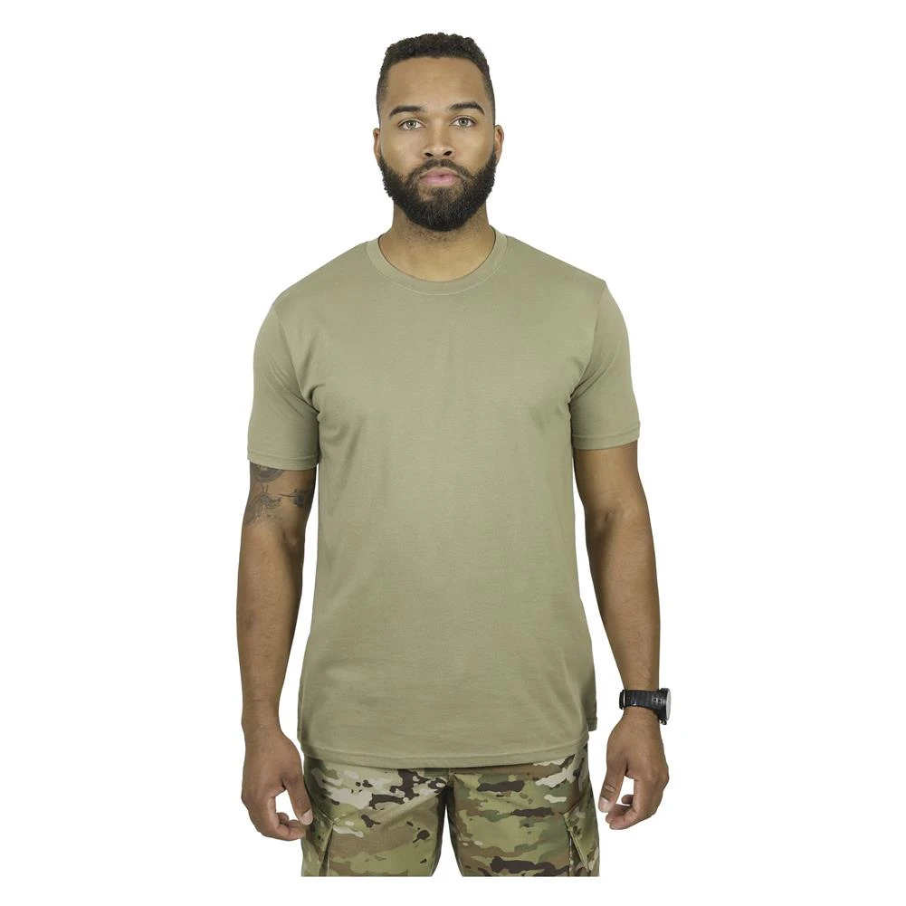 Men's Mission Made Crew Neck T-Shirts (3 Pack) Tan - Image 3