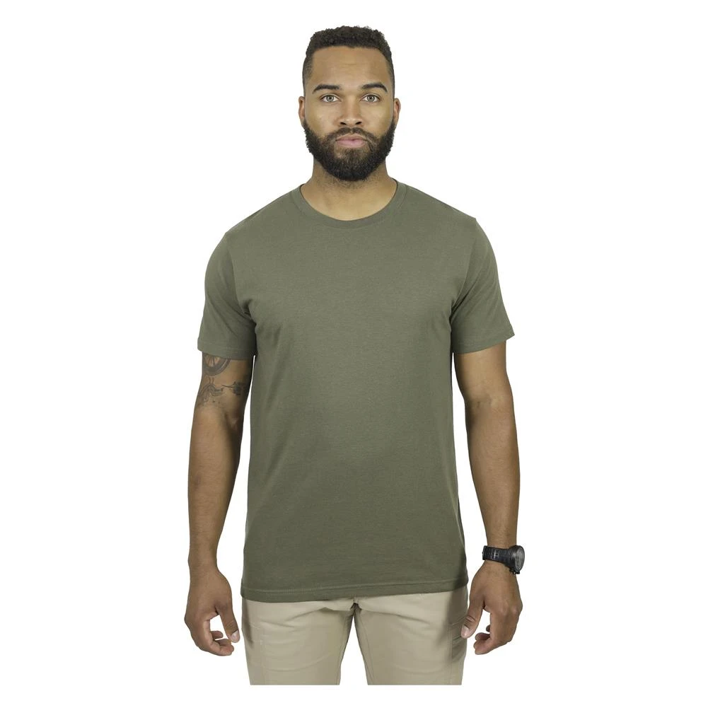 Men's Mission Made Crew Neck T-Shirts (3 Pack) Olive - Image 3