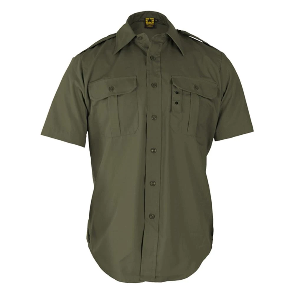 Men's Propper Short Sleeve Tactical Dress Shirts Olive - Image 3