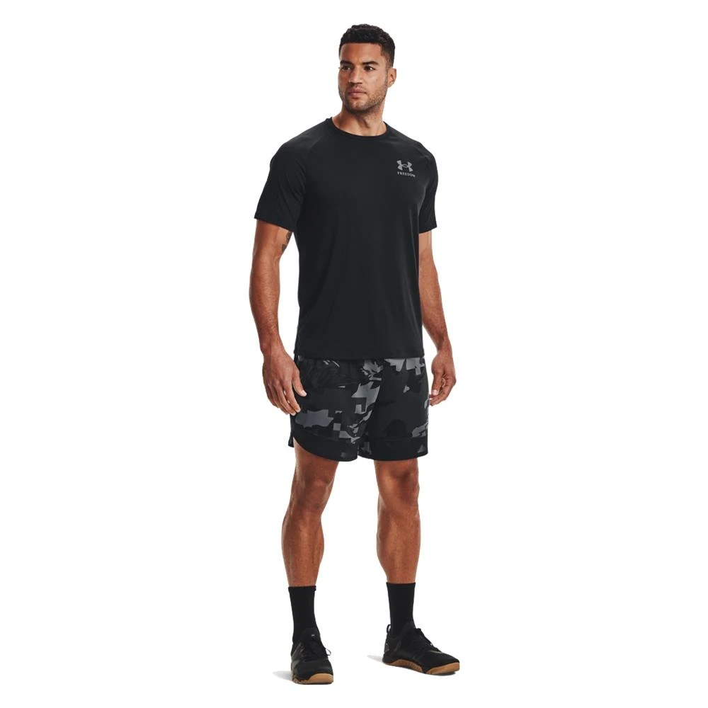 Men's Under Armour Freedom Tech T-Shirt Gray - Image 3
