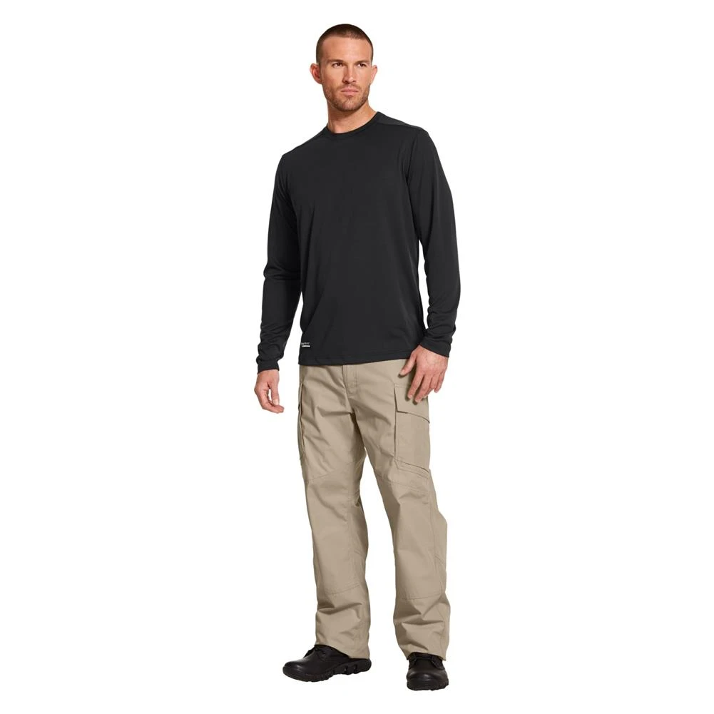 Men's Under Armour Tactical Tech Long Sleeve T-Shirt Black - Image 3