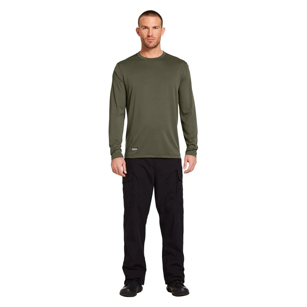 Men's Under Armour Tactical Tech Long Sleeve T-Shirt Green - Image 3