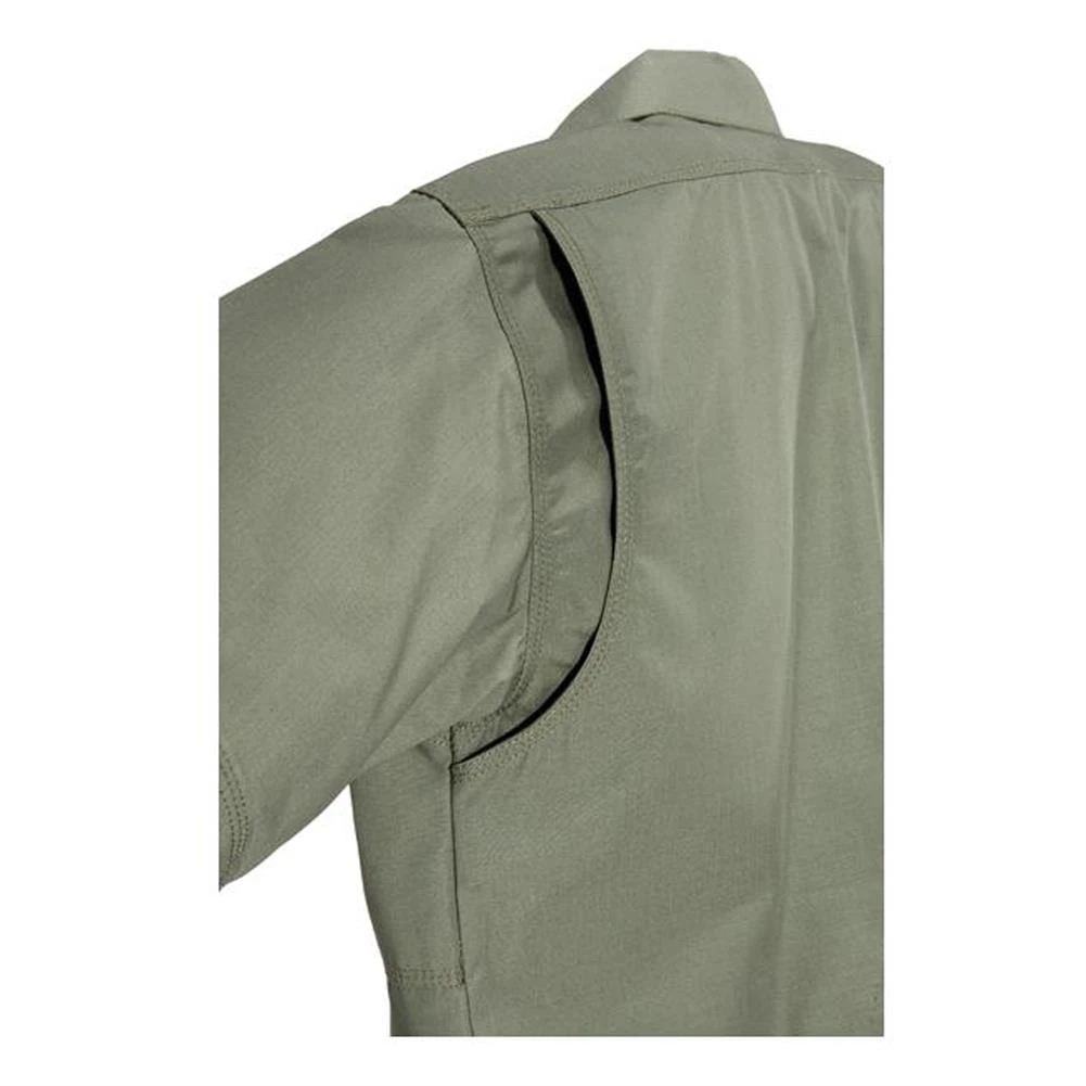 Men's 5.11 Long Sleeve Poly / Cotton Ripstop TDU Shirts Green - Image 4