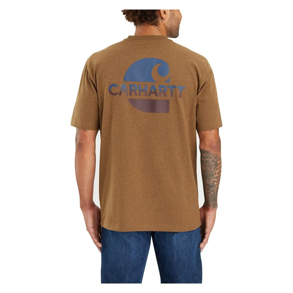 Men's Carhartt Loose Fit Heavyweight Pocket C Graphic T-Shirt Heather - Image 4