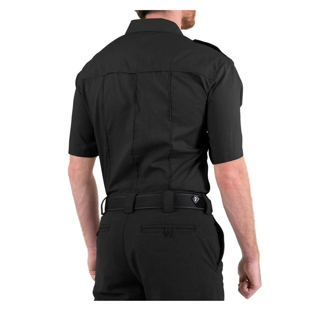 Men's First Tactical Pro Duty Uniform Short Sleeve Shirt Black - Image 4