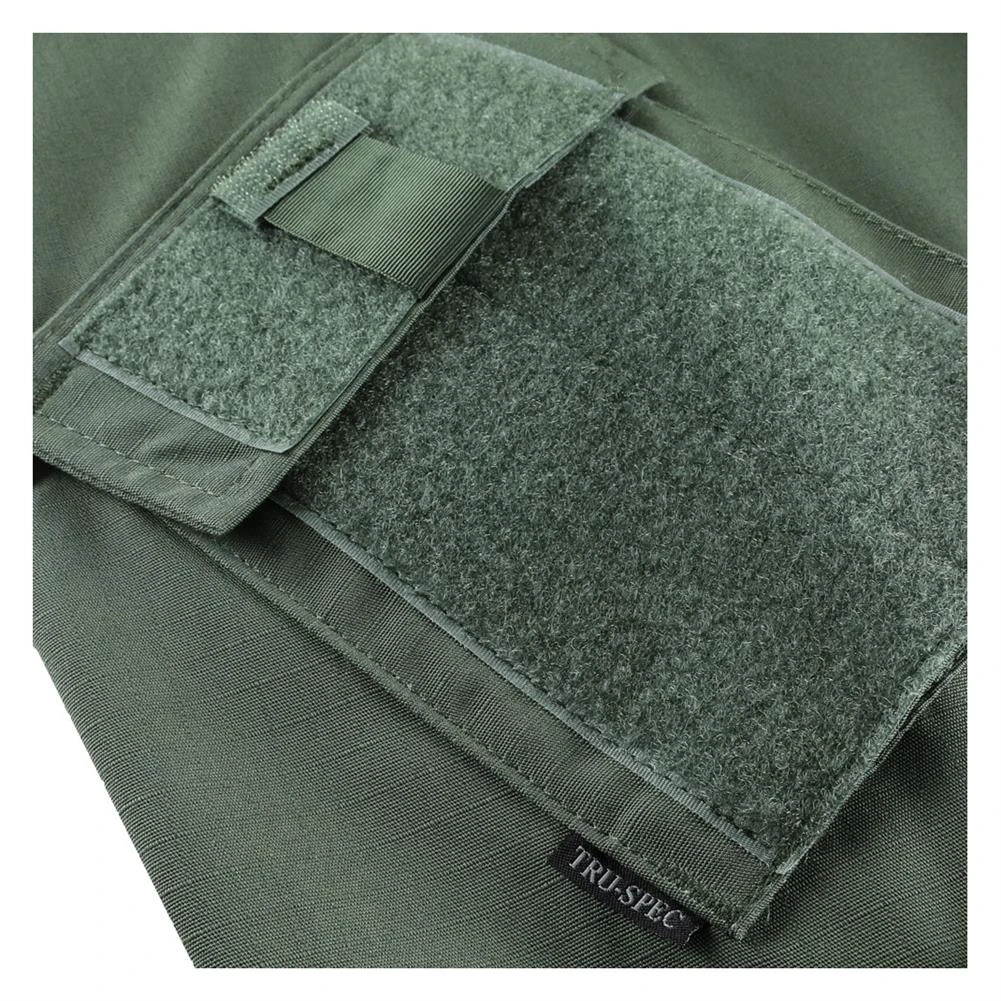 Men's TRU-SPEC Poly / Cotton 1/4 Zip Tactical Response Combat Shirt Drab - Image 4