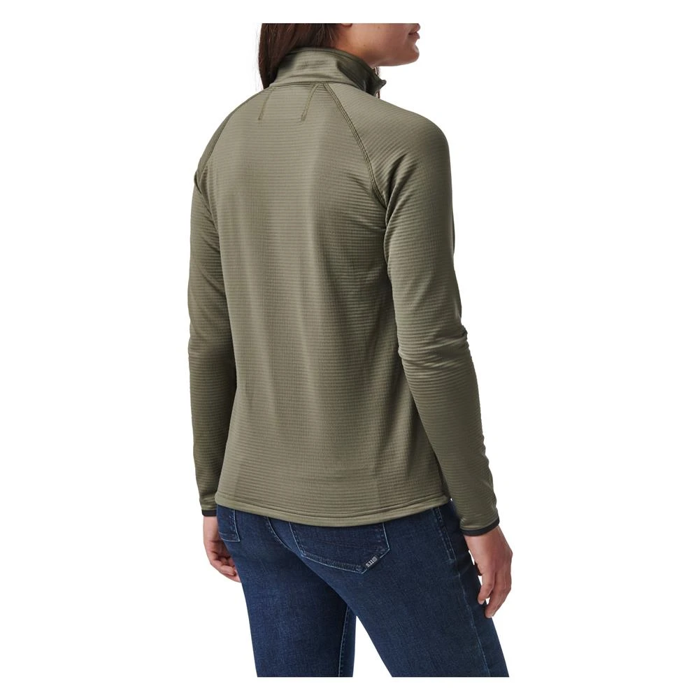 Women's 5.11 Stratos Full Zip Green~2 - Image 5