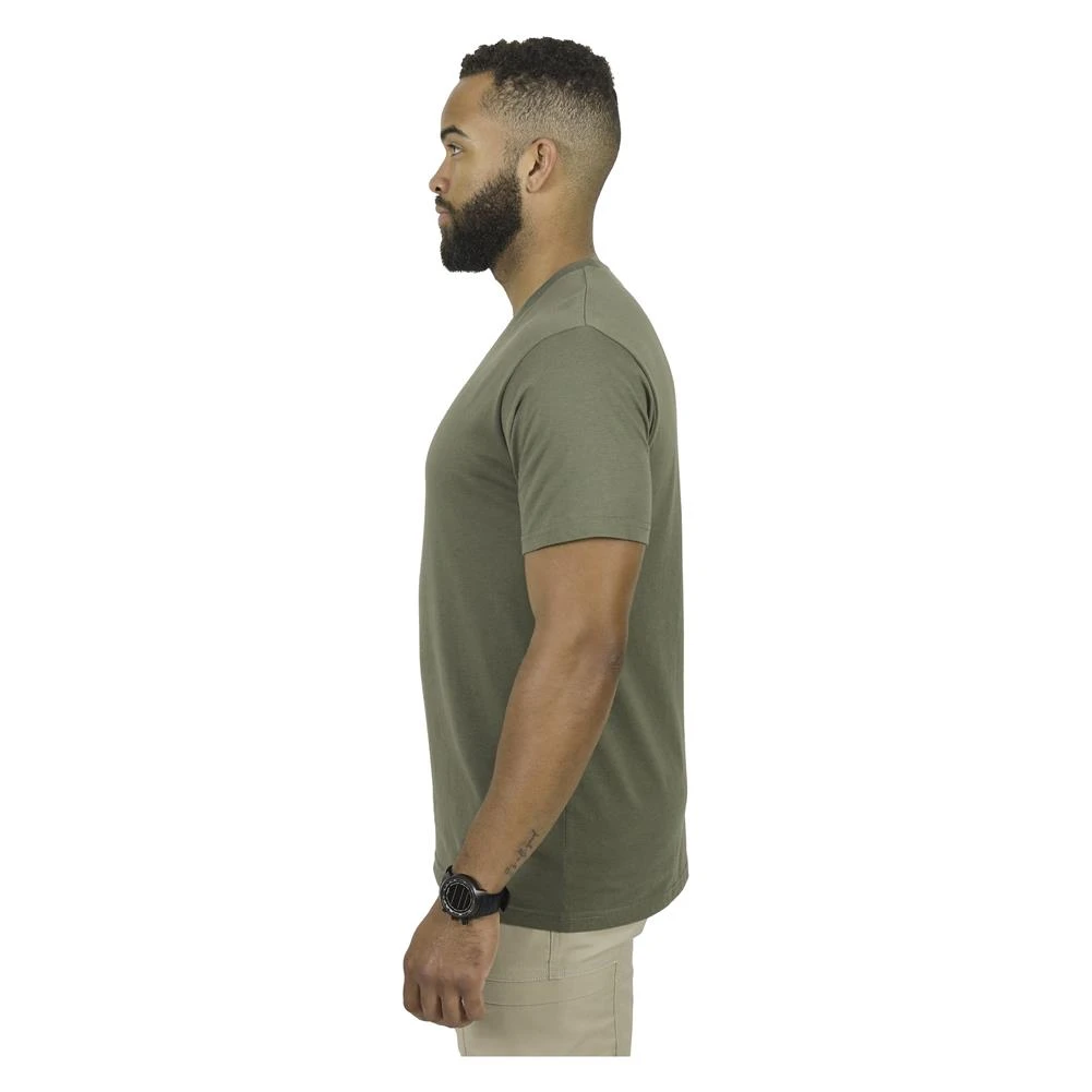 Men's Mission Made Crew Neck T-Shirts (3 Pack) Olive - Image 5