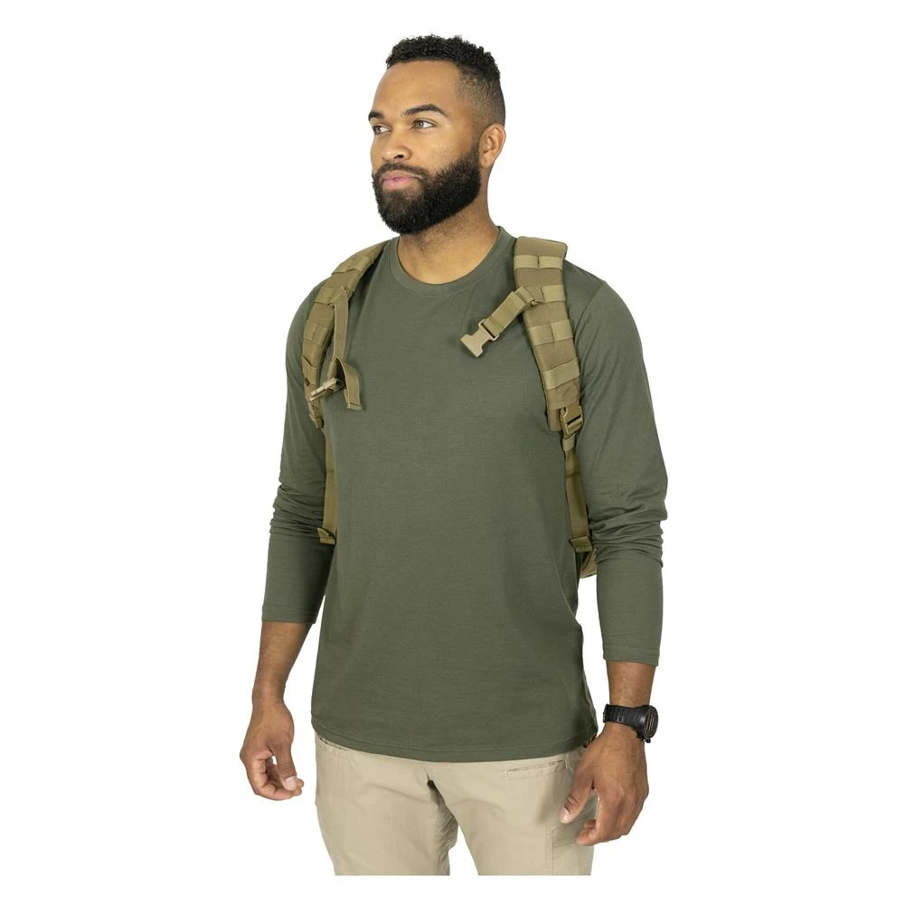 Men's Mission Made Long Sleeve Crew Neck T-Shirts (2 Pack) Olive - Image 5