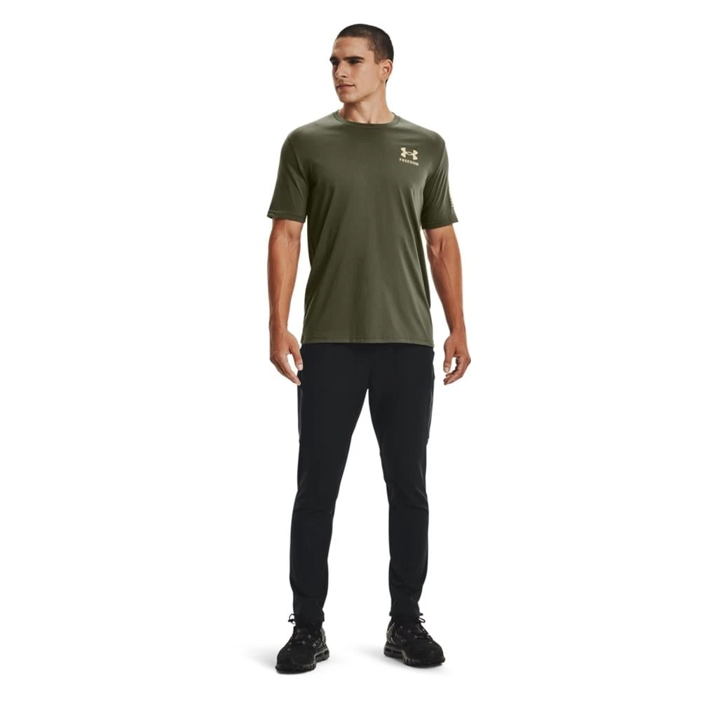 Men's Under Armour Freedom Flag T-Shirt Green - Image 5