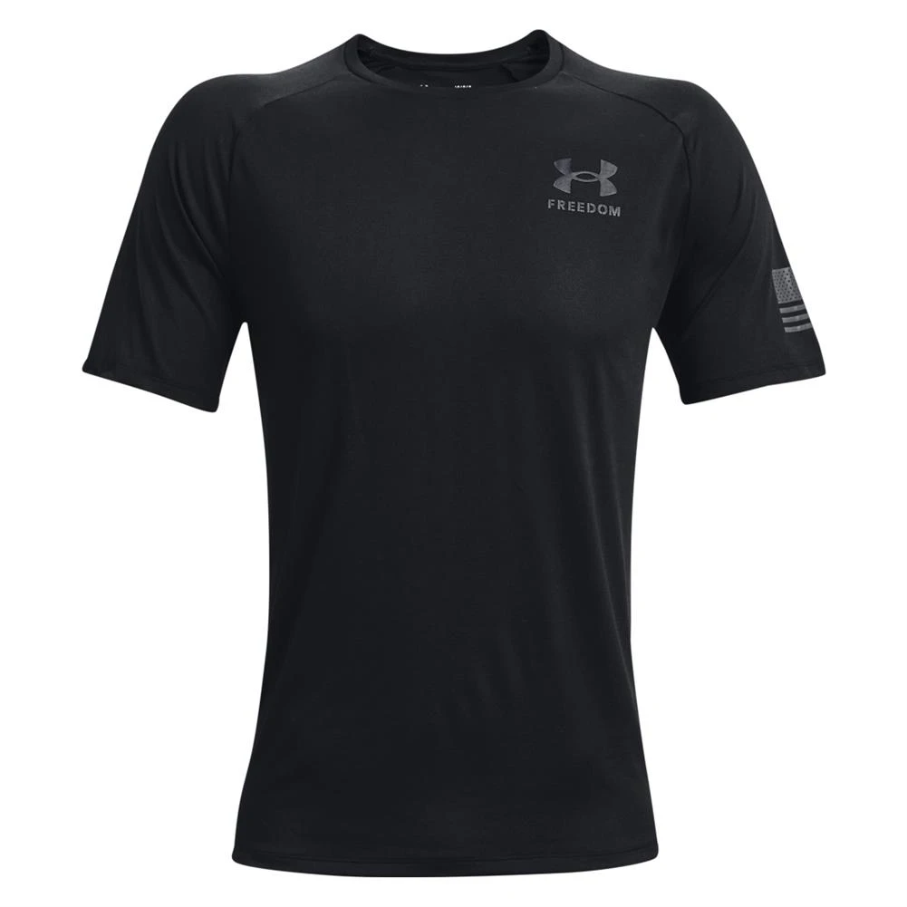 Men's Under Armour Freedom Tech T-Shirt Gray - Image 5