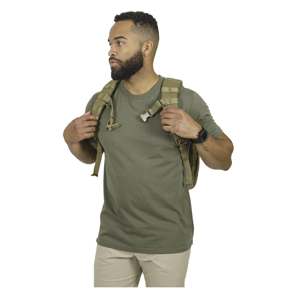 Men's Mission Made Crew Neck T-Shirts (3 Pack) Olive - Image 6