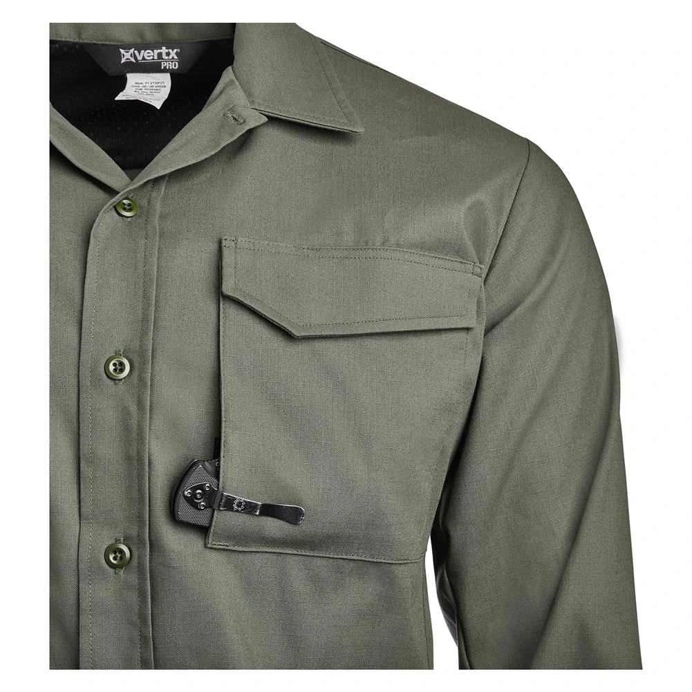 Men's Vertx Phantom Flex Long Sleeve Tactical Shirt Green - Image 8